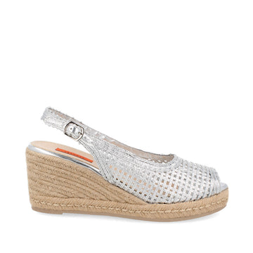 Sandalia Casual Trender color Plata para Mujer