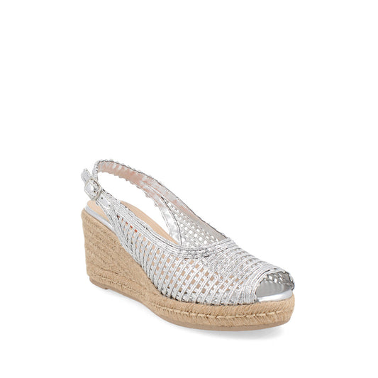 Sandalia Casual Trender color Plata para Mujer