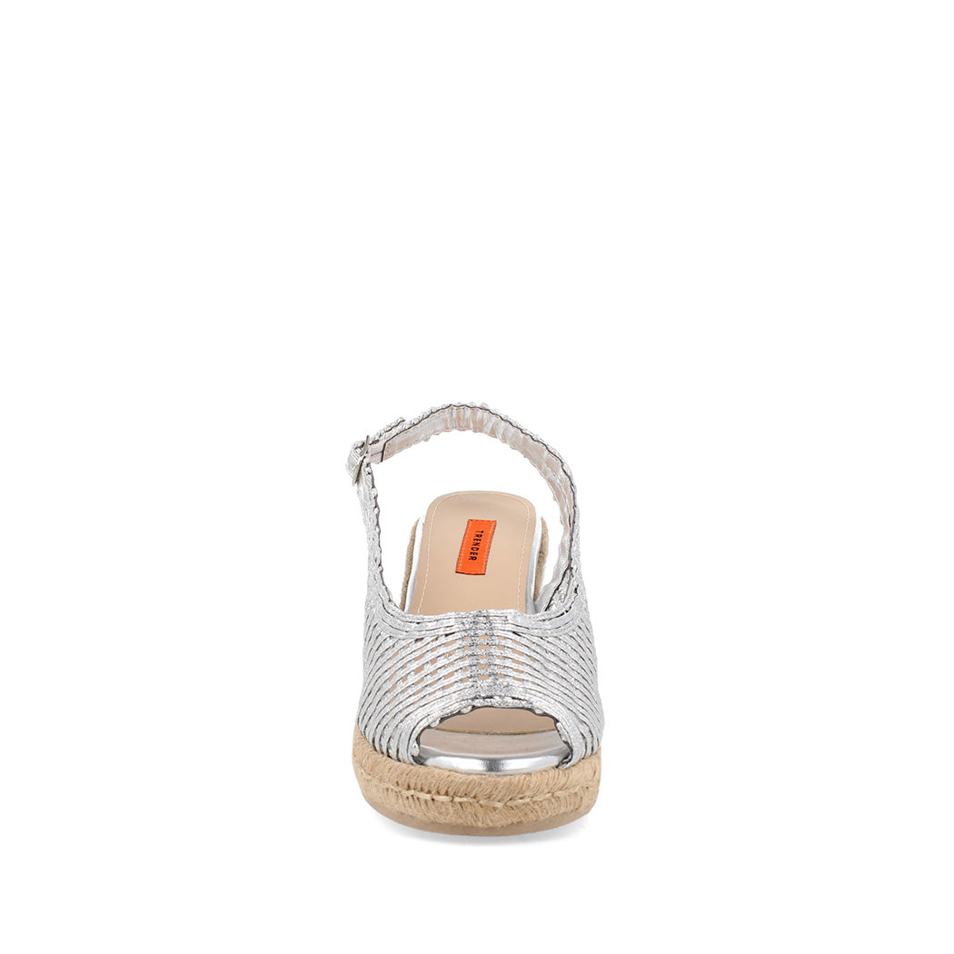Sandalia Casual Trender color Plata para Mujer