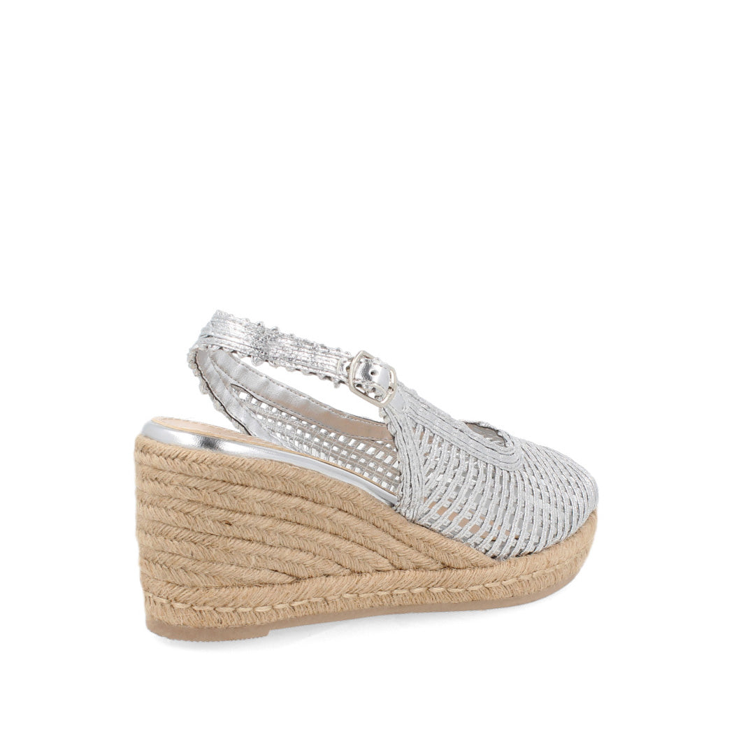 Sandalia Casual Trender color Plata para Mujer
