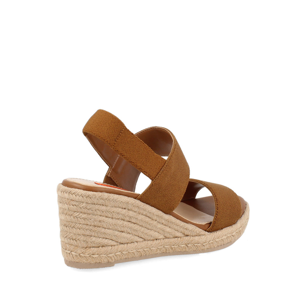 Sandalia Casual Trender color Tabaco para Mujer