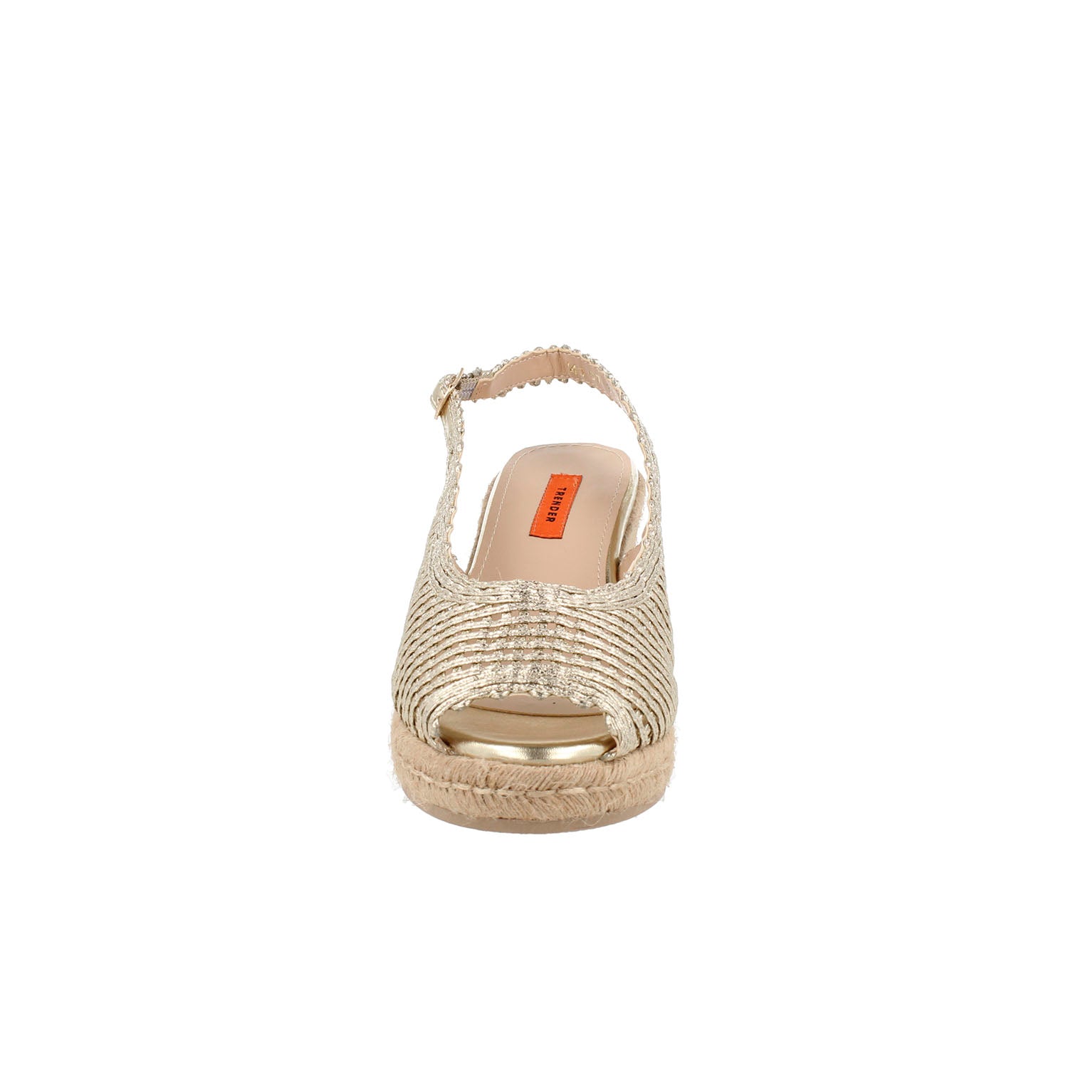 Sandalia Casual Trender color Oro para Mujer