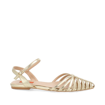 Sandalia Casual Trender color Oro para Mujer