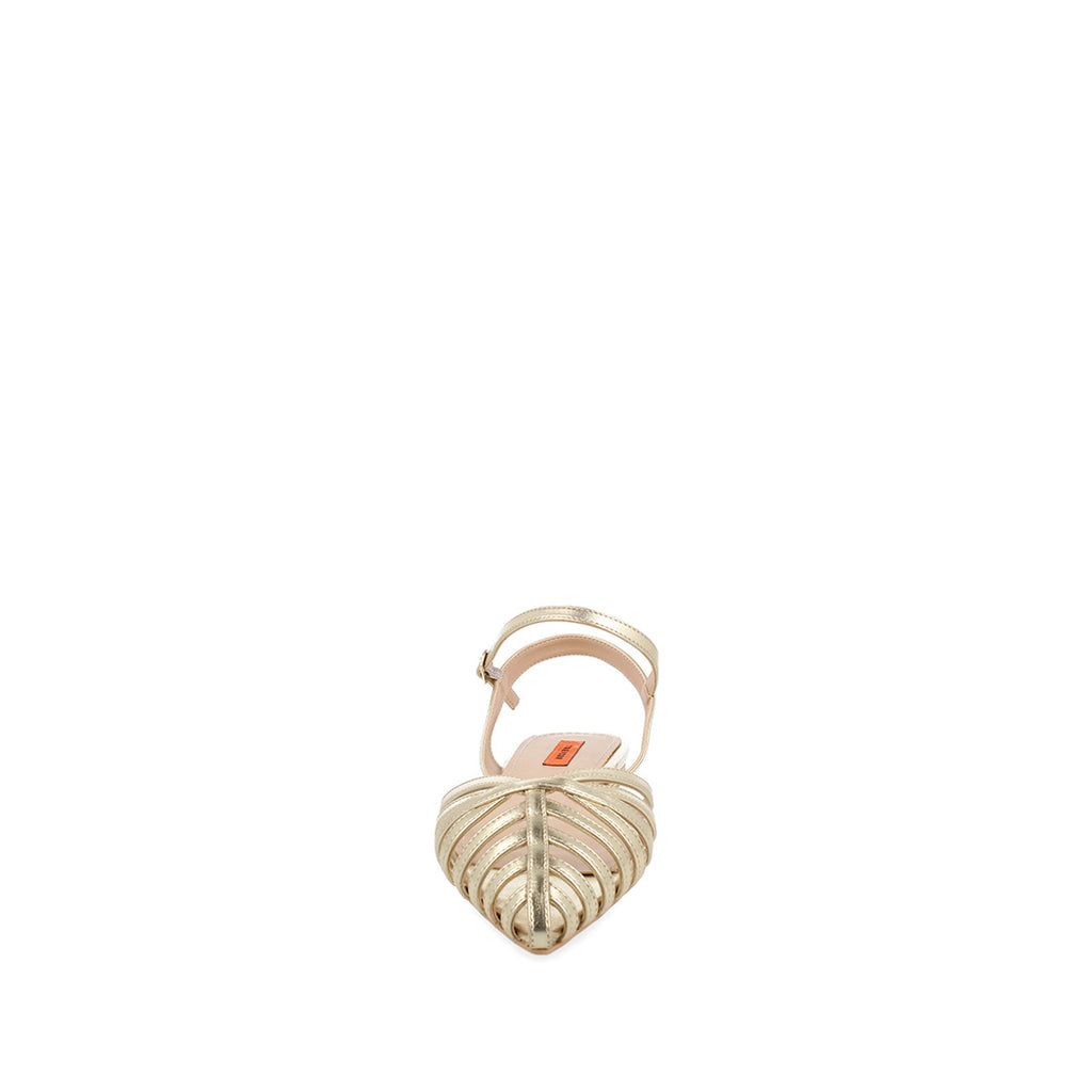 Sandalia Casual Trender color Oro para Mujer