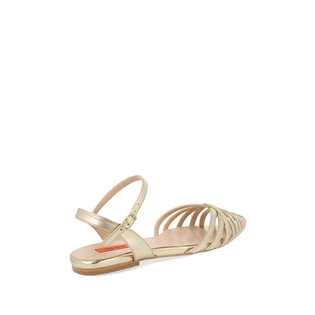 Sandalia Casual Trender color Oro para Mujer