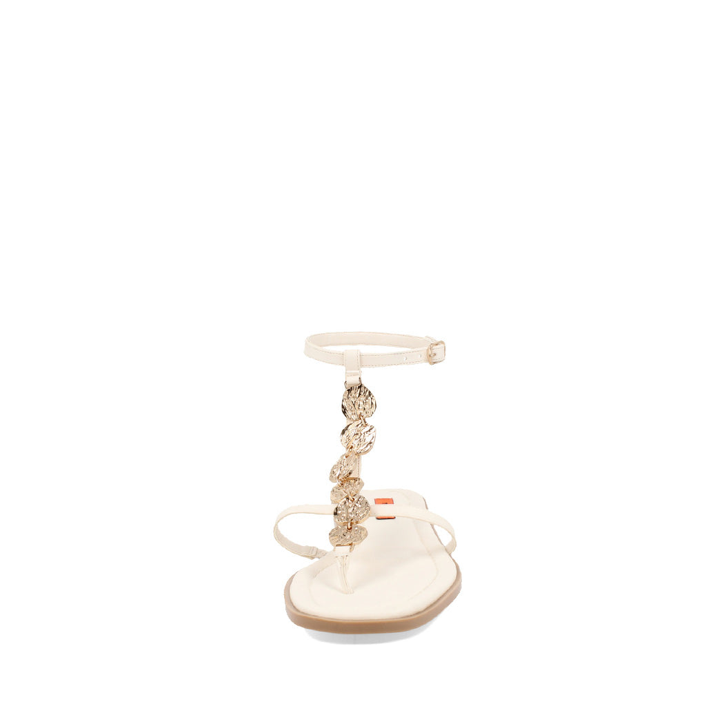 Sandalia Casual Trender color Latte para Mujer