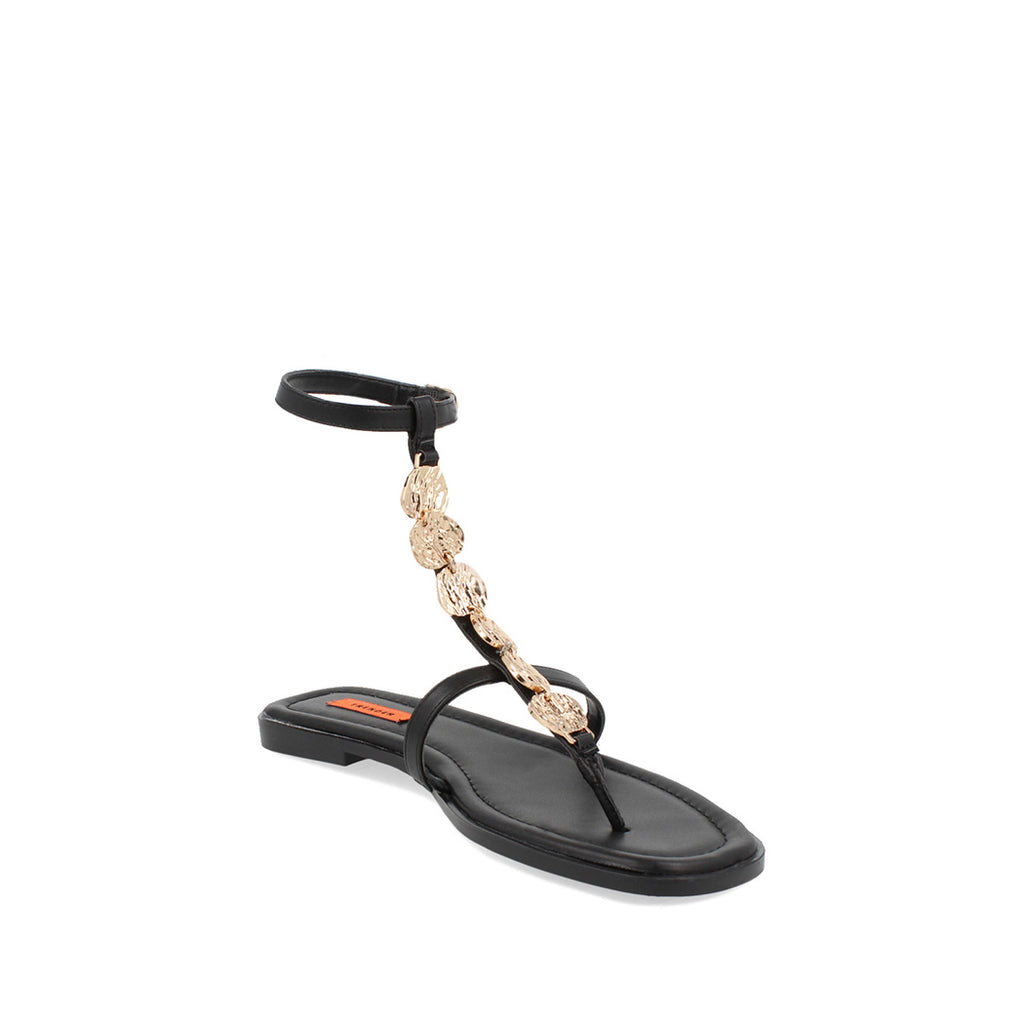 Sandalia Casual Trender color Negro para Mujer