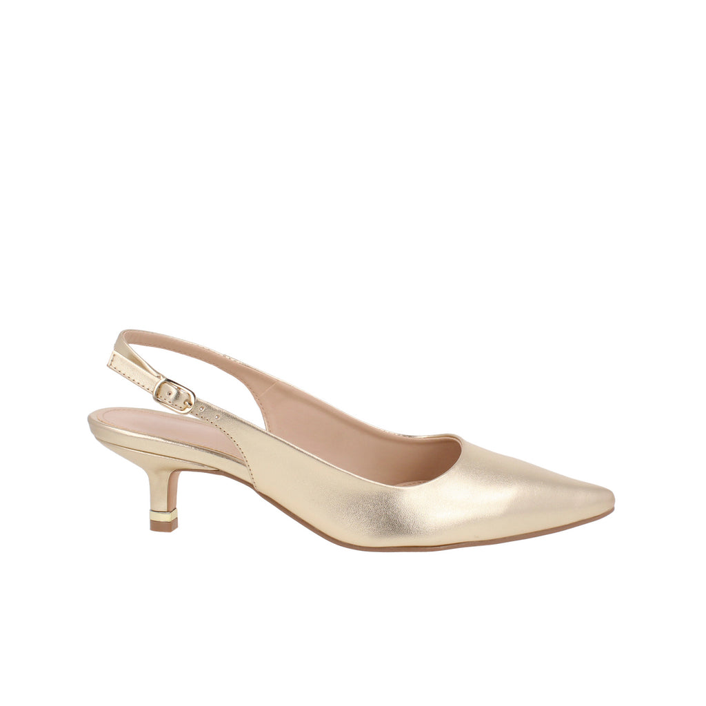 Zapatilla De Fiesta Trender color Oro para Mujer