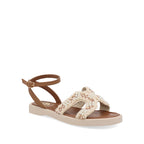 Sandalia Casual Trender color Latte para Mujer con pedreria