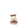 Sandalia Casual Trender color Latte para Mujer con pedreria