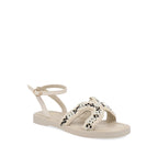 Sandalia Casual Trender color Latte para Mujer con pedreria
