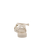Sandalia Casual Trender color Latte para Mujer con pedreria