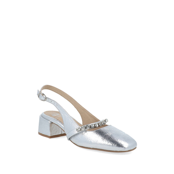 Zapatilla de Fiesta Trender color Plata para Mujer