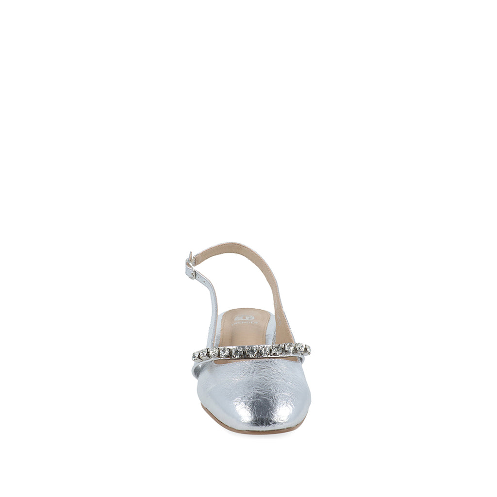 Zapatilla de Fiesta Trender color Plata para Mujer