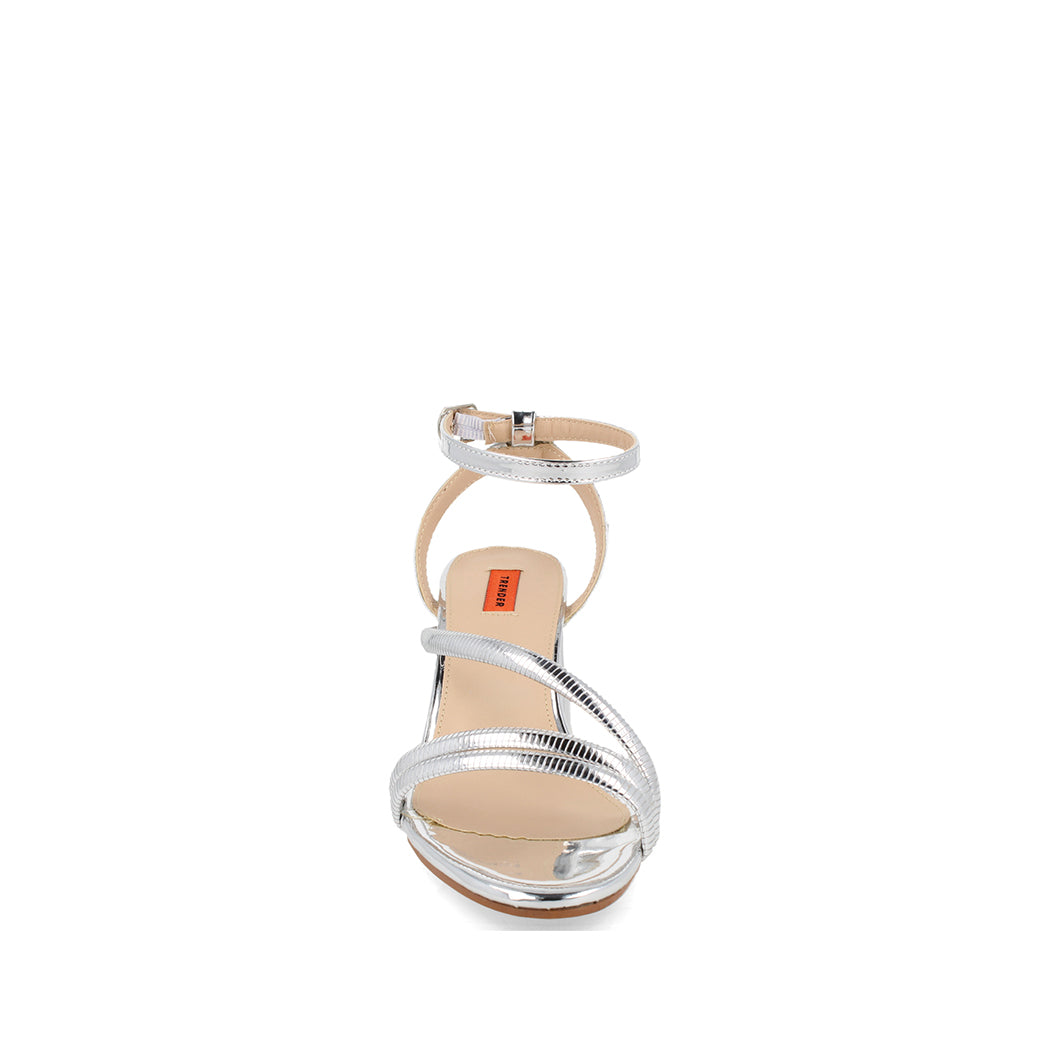 Zapatilla de Fiesta Trender color Plata para Mujer