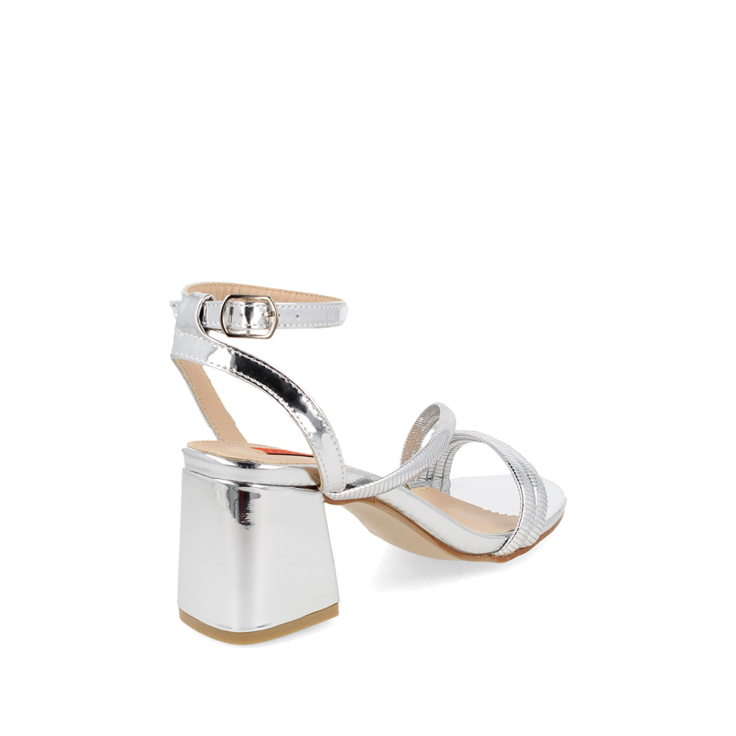 Zapatilla de Fiesta Trender color Plata para Mujer