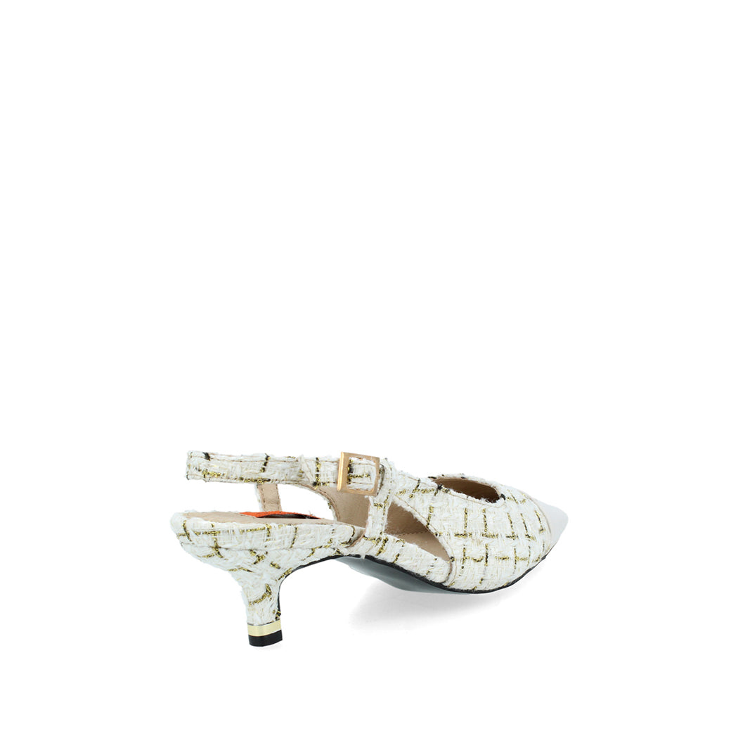 Zapatilla de Vestir Trender color Hueso para Mujer