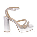 Zapatilla de Fiesta Trender color Plata para Mujer
