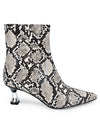 Botin de Vestir Trender color Animal Print Serpiente para Mujer