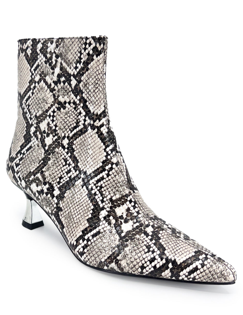 Botin de Vestir Trender color Animal Print Serpiente para Mujer