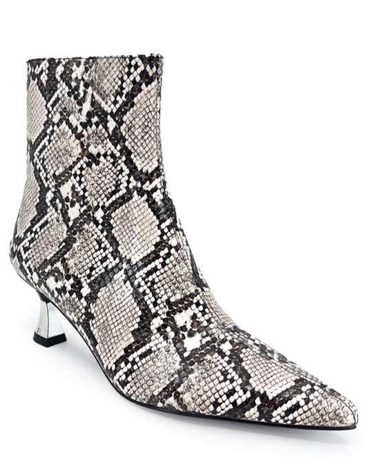 Botin de Vestir Trender color Animal Print Serpiente para Mujer