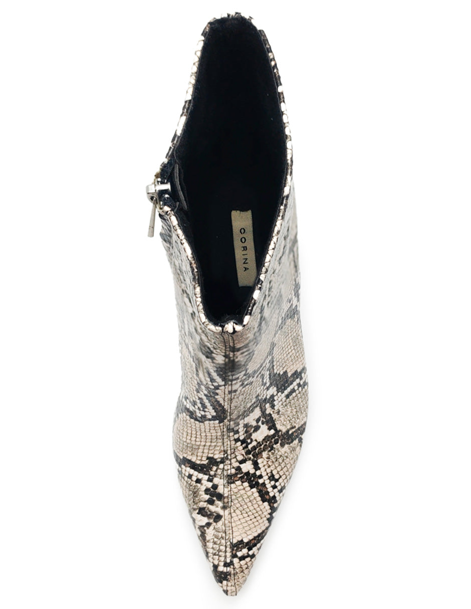 Botin de Vestir Trender color Animal Print Serpiente para Mujer