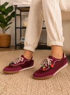 Tenis Casual Trender color Vino para Mujer