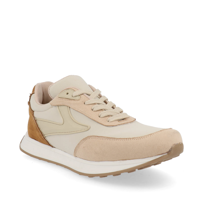 Tenis Trender Estilo Urbano para Mujer, color Beige
