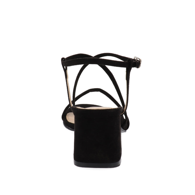 Sandalia de tacón estilo casual Trender color Negro para Mujer