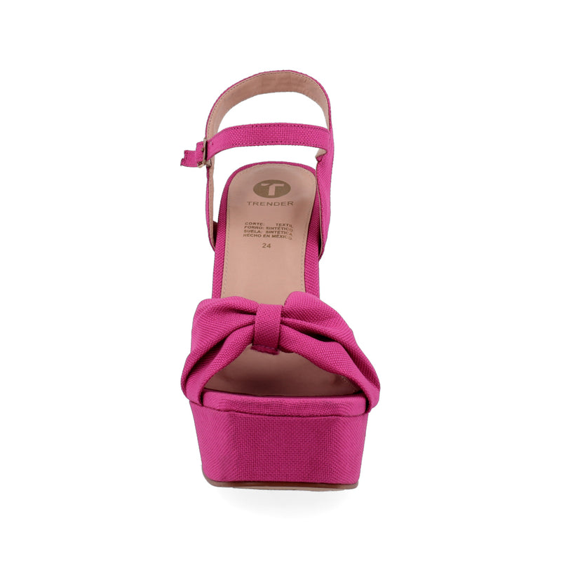 Sandalia de tacón estilo casual Trender color Rosa para Mujer