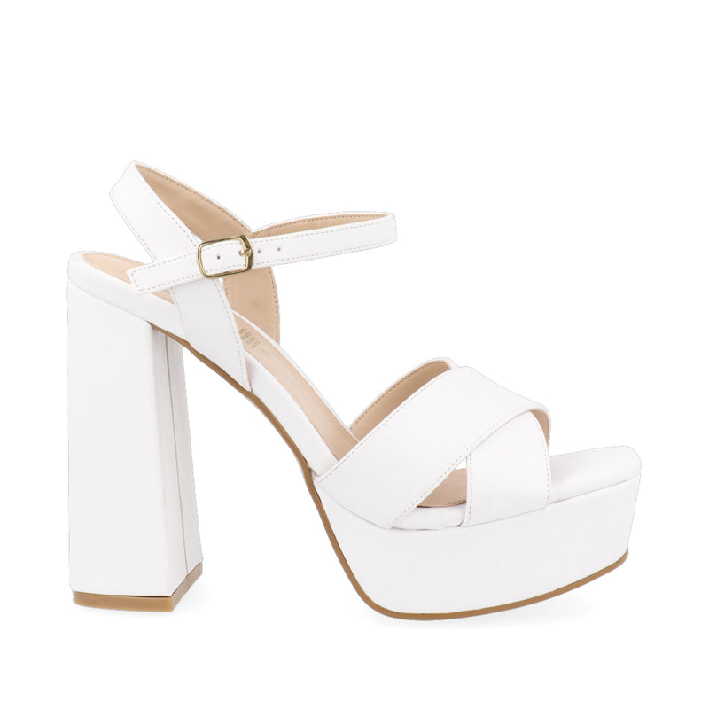 Sandalia de tacón Trender color Blanco para Mujer