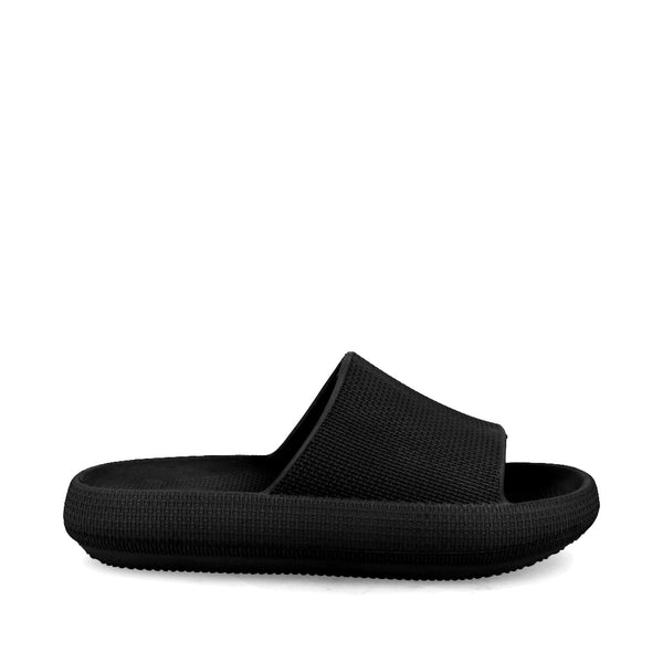 Sandalia de Piso Color Negro de Plástico para Mujer