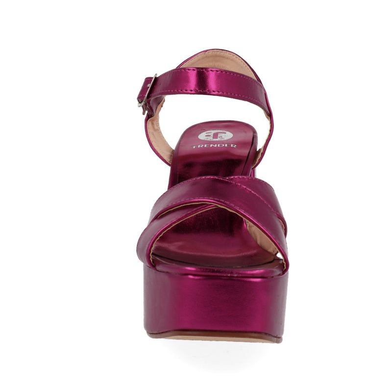Sandalia de tacón Trender color Fucsia para Mujer