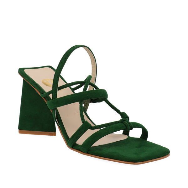 Sandalia de tacón Trender color Verde para Mujer
