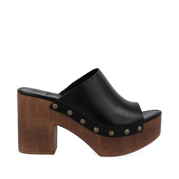 Sandalia de tacón estilo Casual Trender color Negro para Mujer
