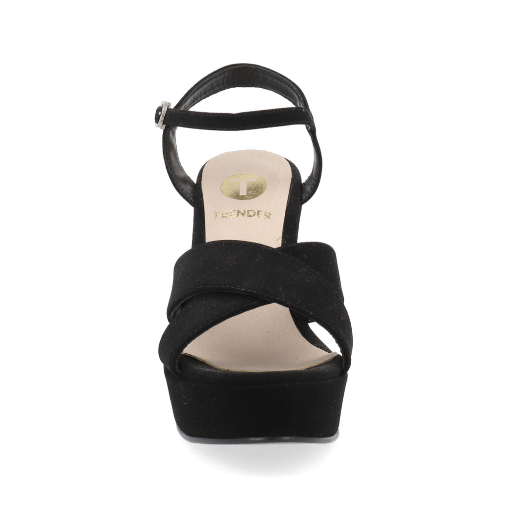 Sandalia de Vestir Trender color Negro para Mujer