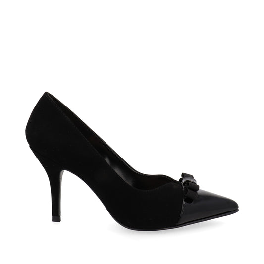 Zapatilla de tacón medio Trender color Negro para Mujer