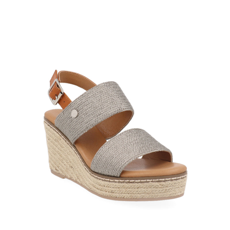 Sandalia Casual Trender color plata para Mujer
