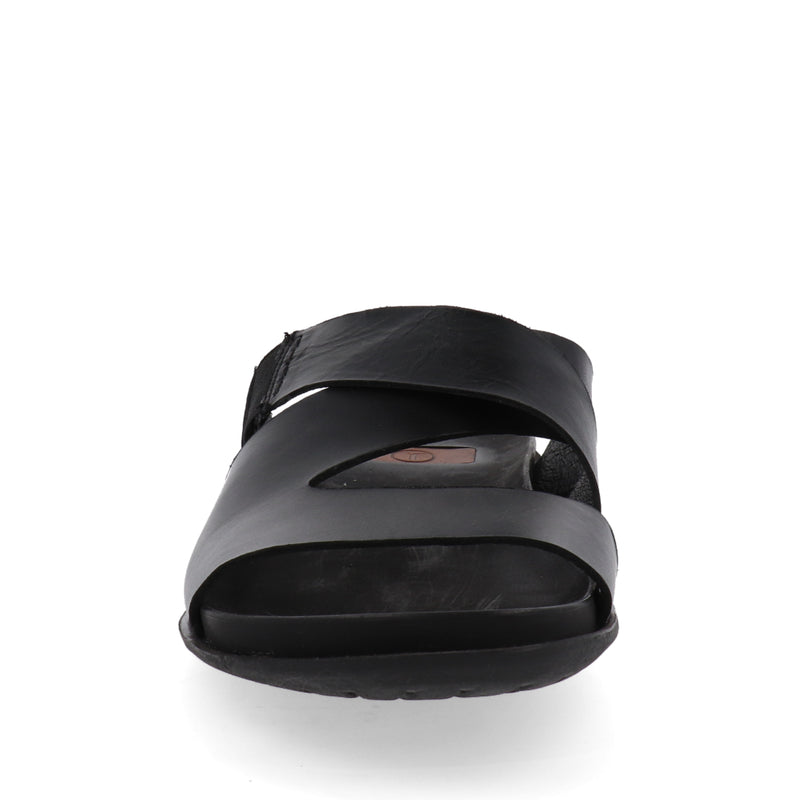 Sandalia Baja Cruzada  Color Negro para Hombre