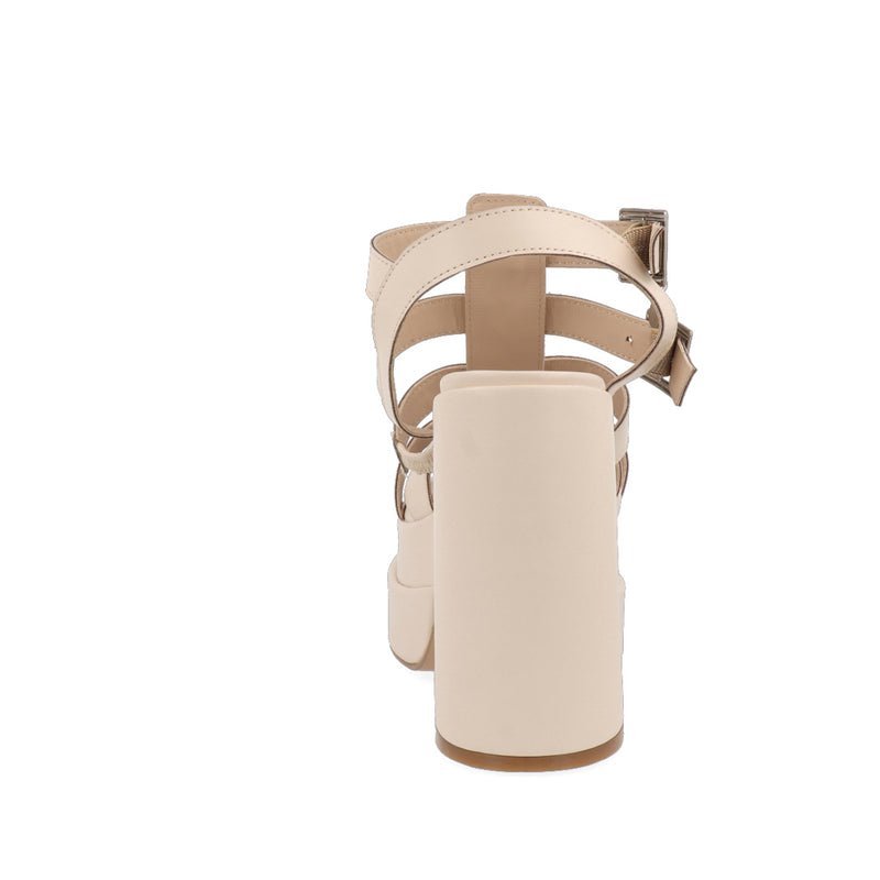 Sandalia de Plataforma Trender color Latte para Mujer