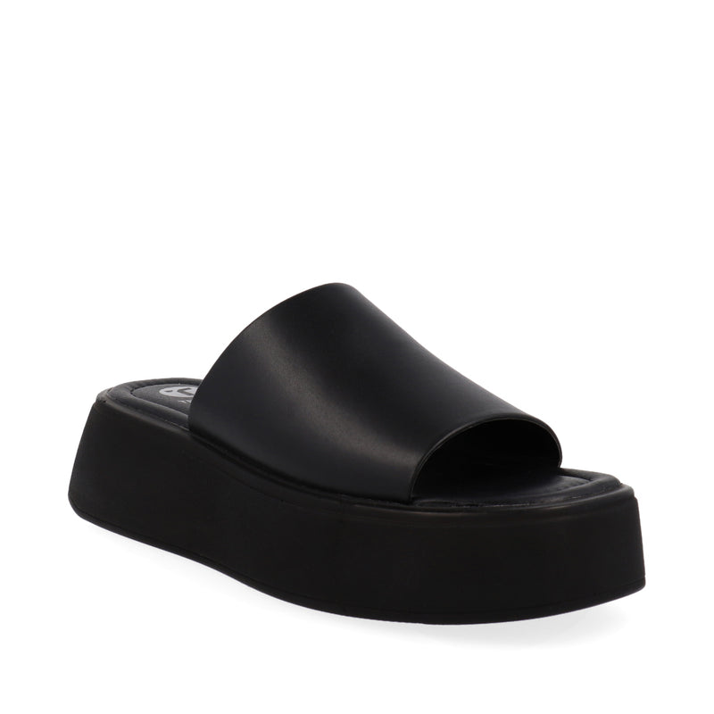 Sandalia de piso Trender color Negro para Mujer