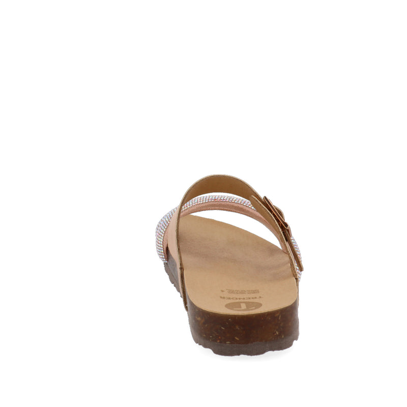 Sandalia de Piso Trender color Oro para Mujer