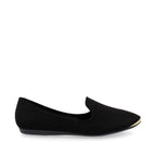 Balerina Color Negro con Detalle Metalico para Mujer