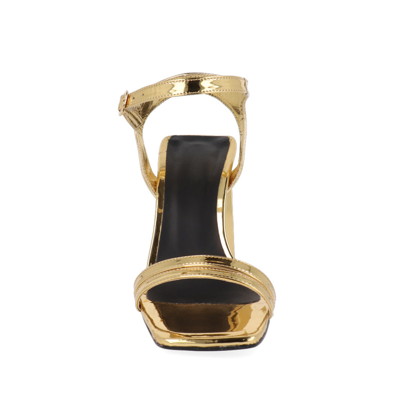 Sandalia de tacón Trender color Oro para Mujer