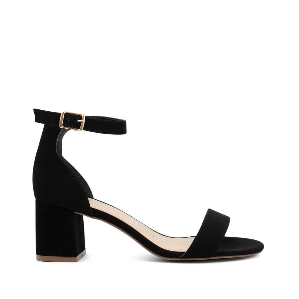 Sandalia de tacón estilo casual Trender color Negro