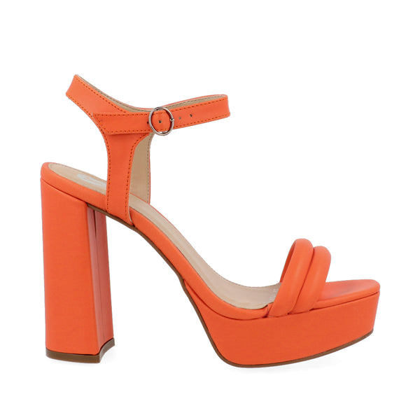 Sandalia de tacón Trender color Naranja para Mujer