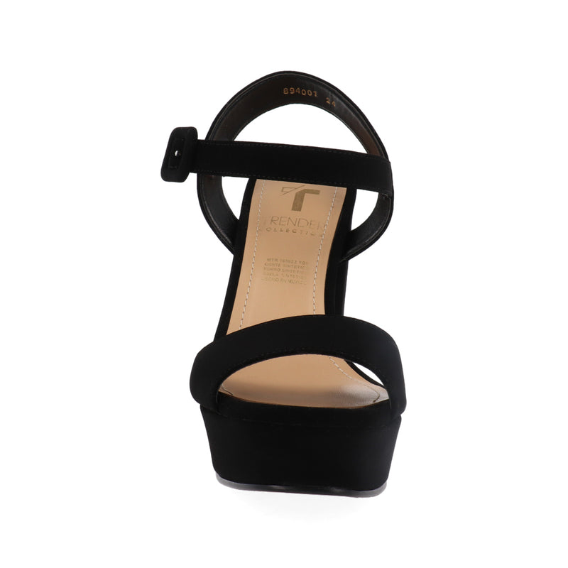 Sandalia de tacón Trender color Negro para Mujer