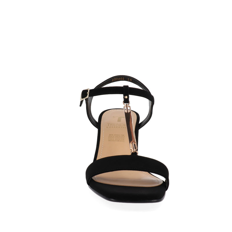 Sandalia de tacón Color Negro para Mujer
