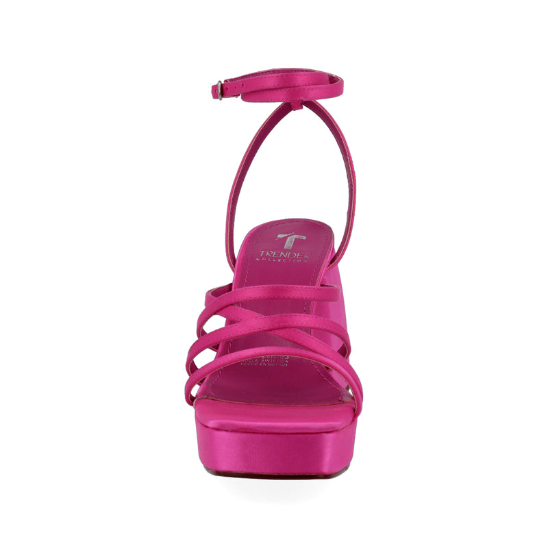 Sandalia de tacón Trender color Fucsia para Mujer