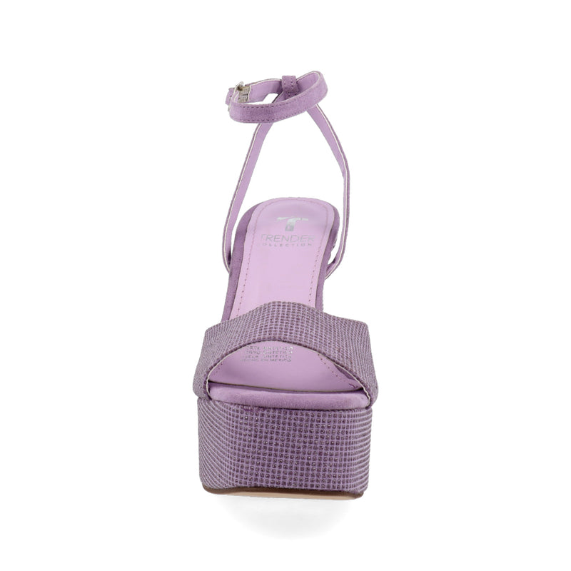 Sandalia de tacón Trender color Lila para Mujer